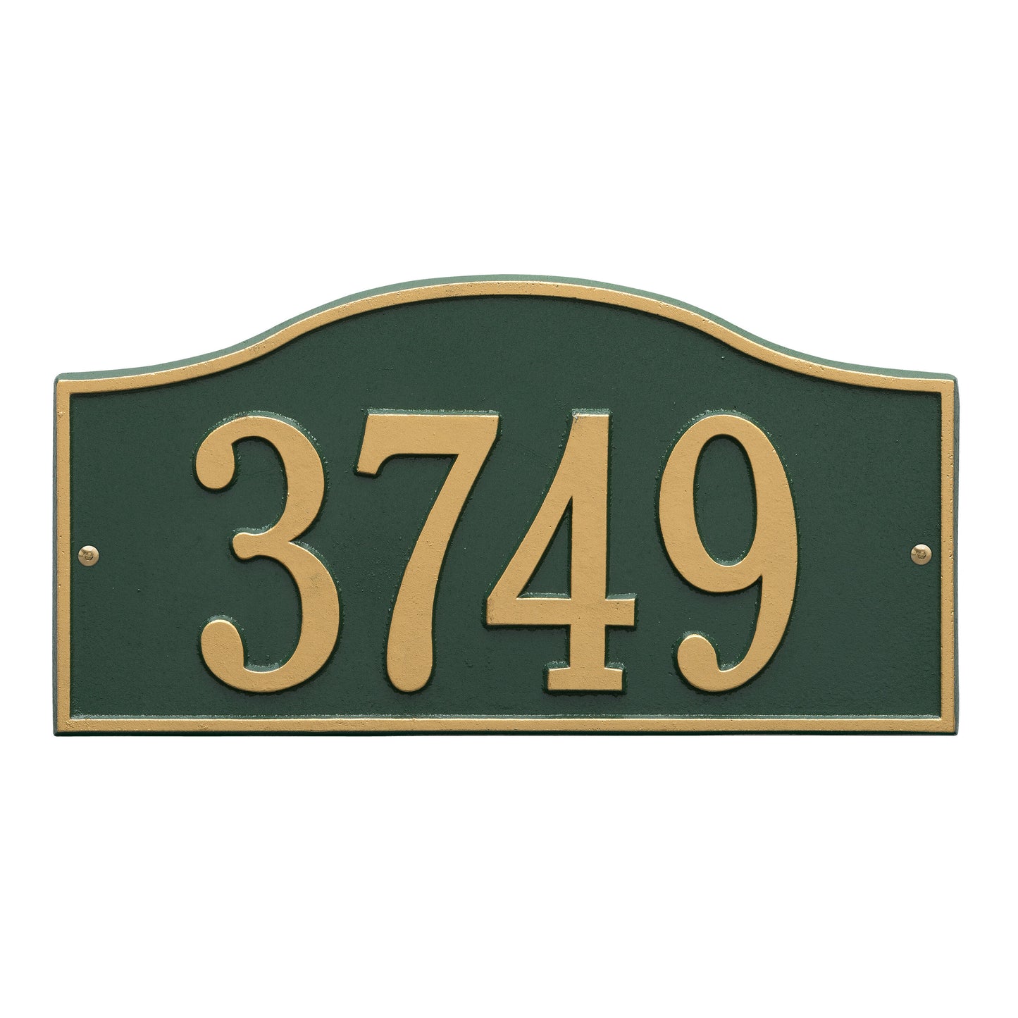 Whitehall Products Rolling Hills Standard Wall Plaque One Line Red/gold