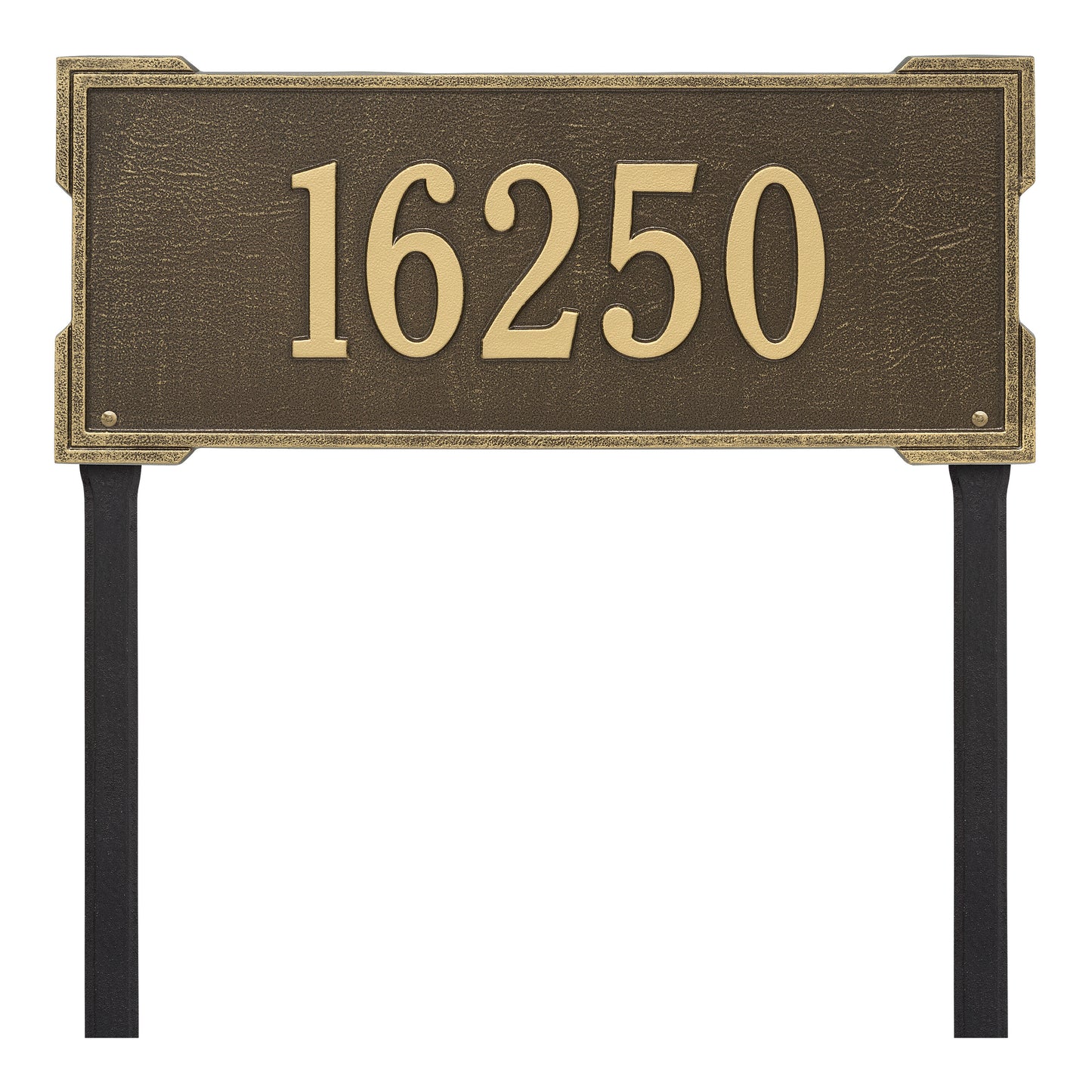 Whitehall Products Personalized Roanoke Estate Lawn Plaque One Line Antique Copper