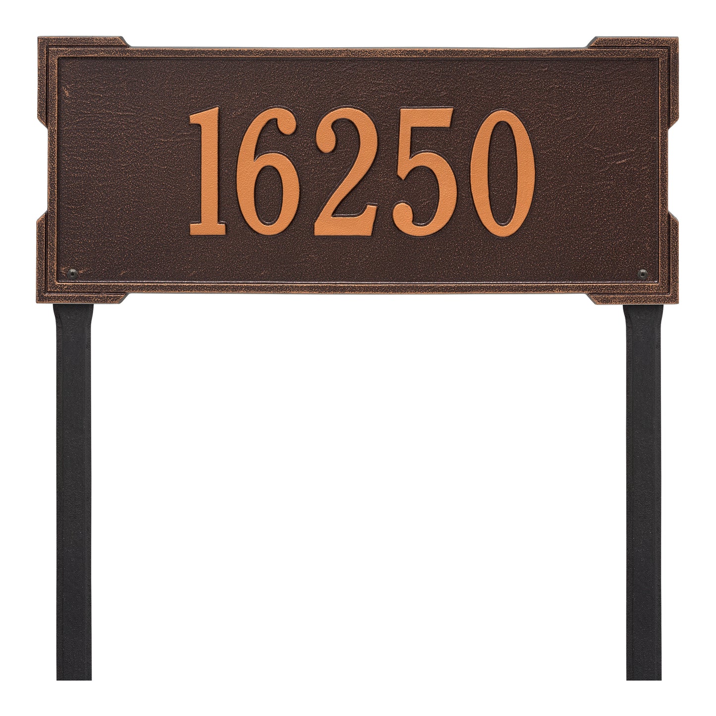 Whitehall Products Personalized Roanoke Estate Lawn Plaque One Line Black/gold