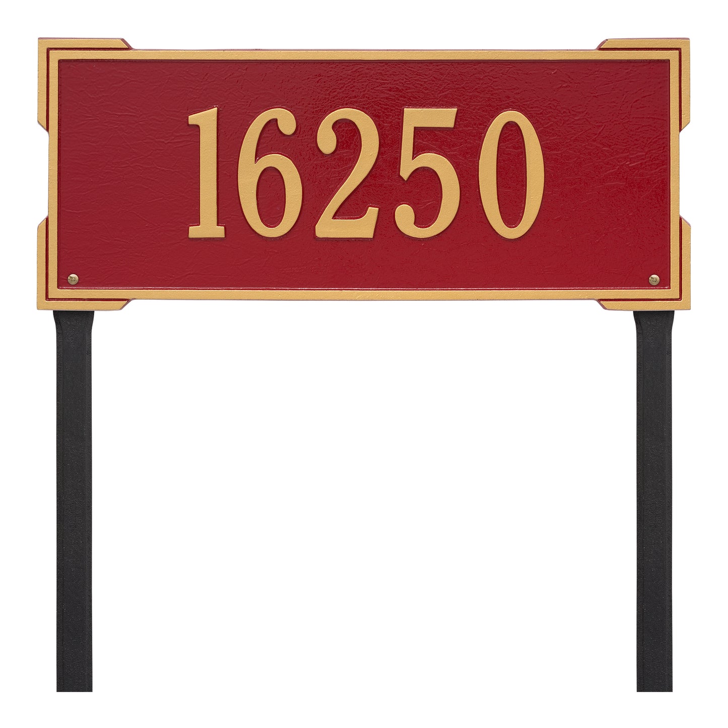 Whitehall Products Personalized Roanoke Estate Lawn Plaque One Line White/gold