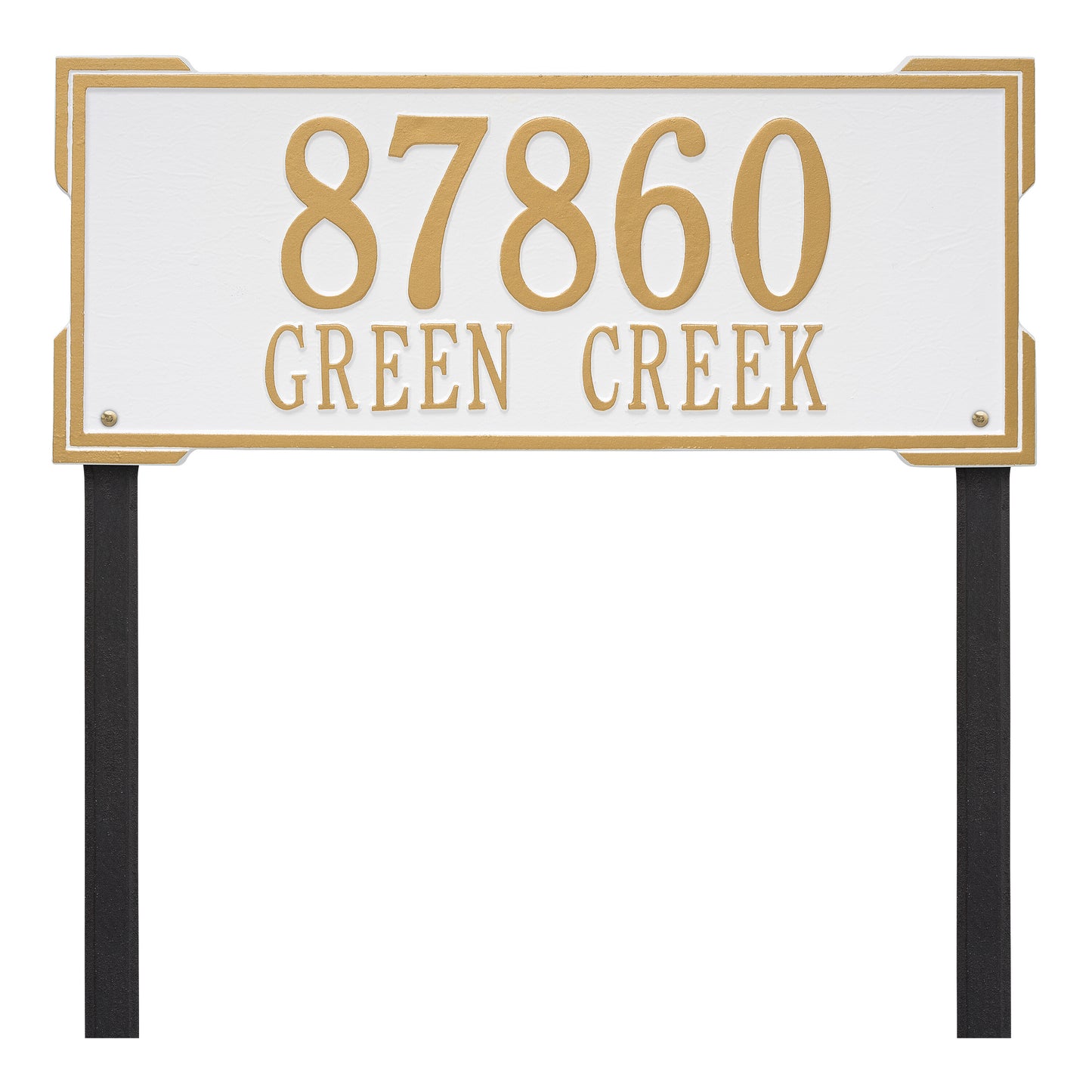 Whitehall Products Personalized Roanoke Estate Lawn Plaque Two Line