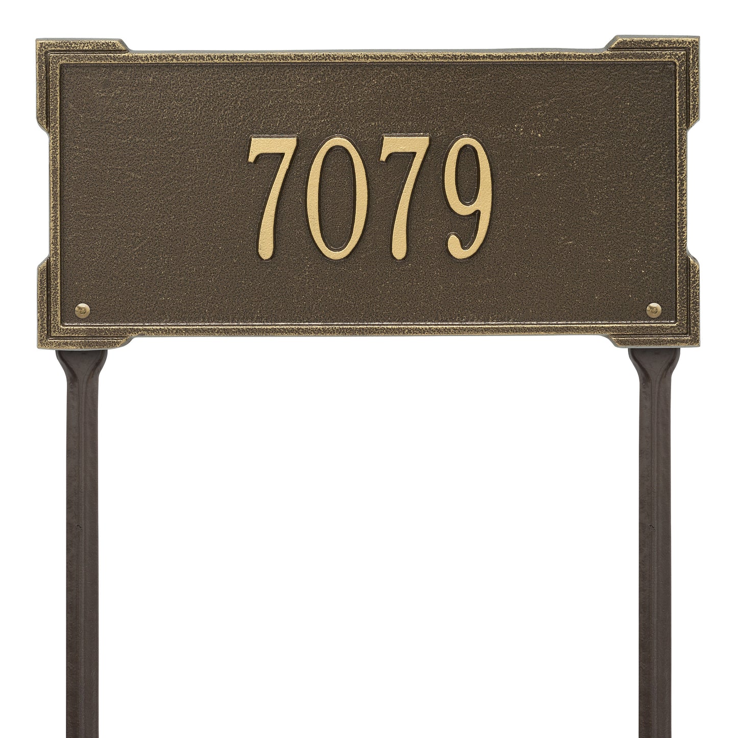 Whitehall Products Personalized Roanoke Standard Lawn Plaque One Line Antique Copper