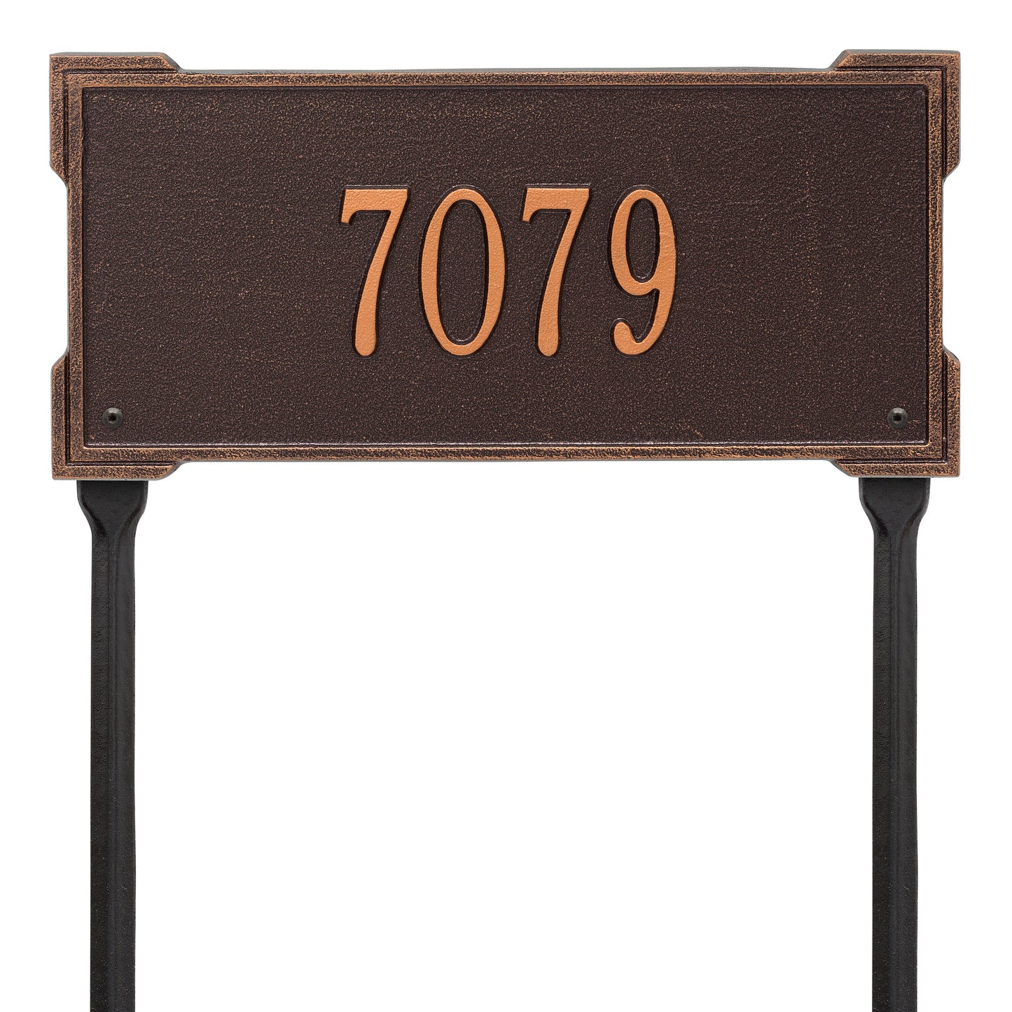 Whitehall Products Personalized Roanoke Standard Lawn Plaque One Line Black/gold