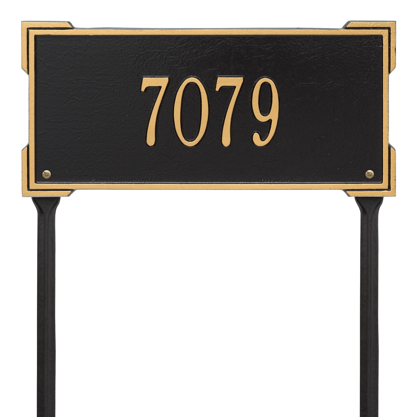 Whitehall Products Personalized Roanoke Standard Lawn Plaque One Line Black/silver