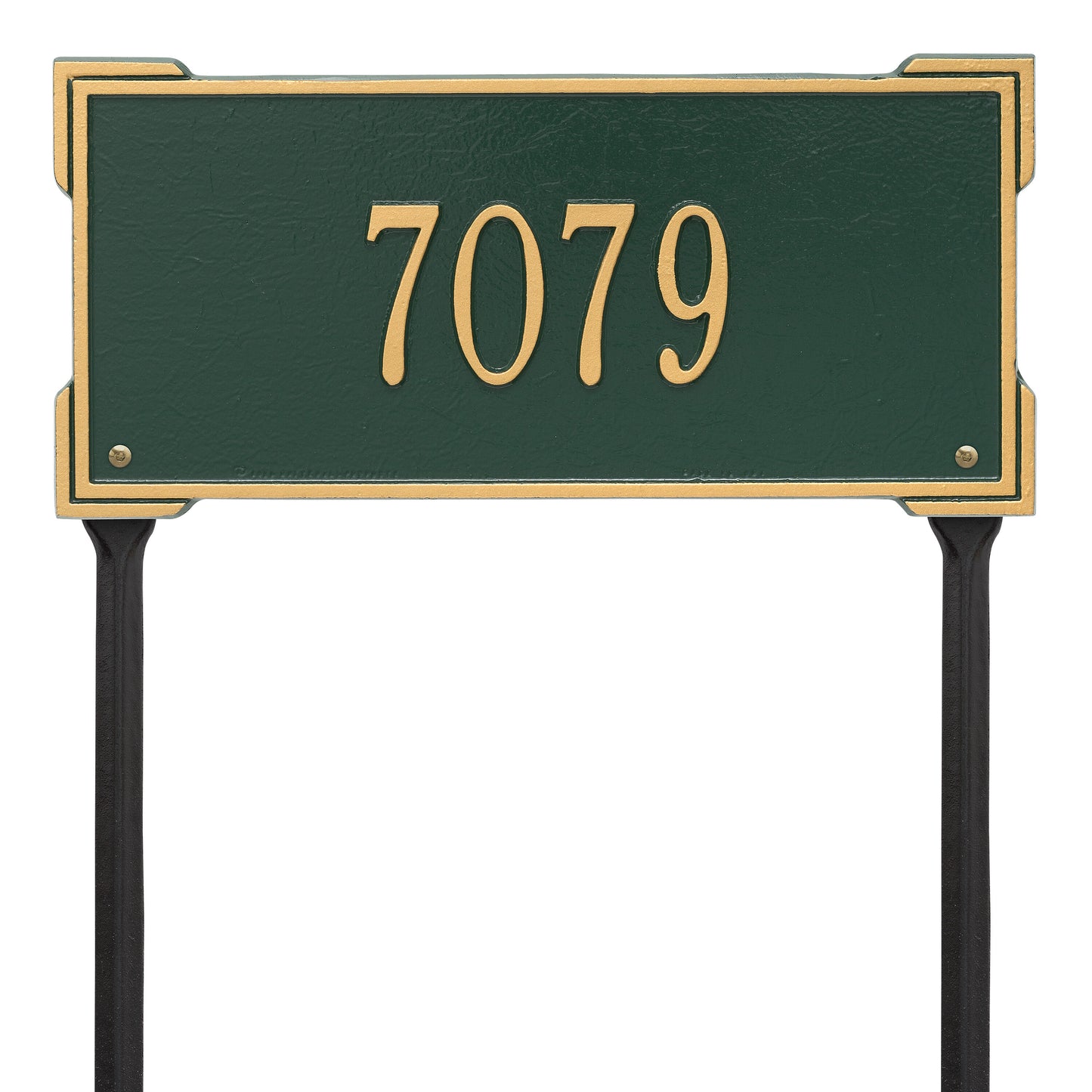 Whitehall Products Personalized Roanoke Standard Lawn Plaque One Line Oil Rubbed Bronze