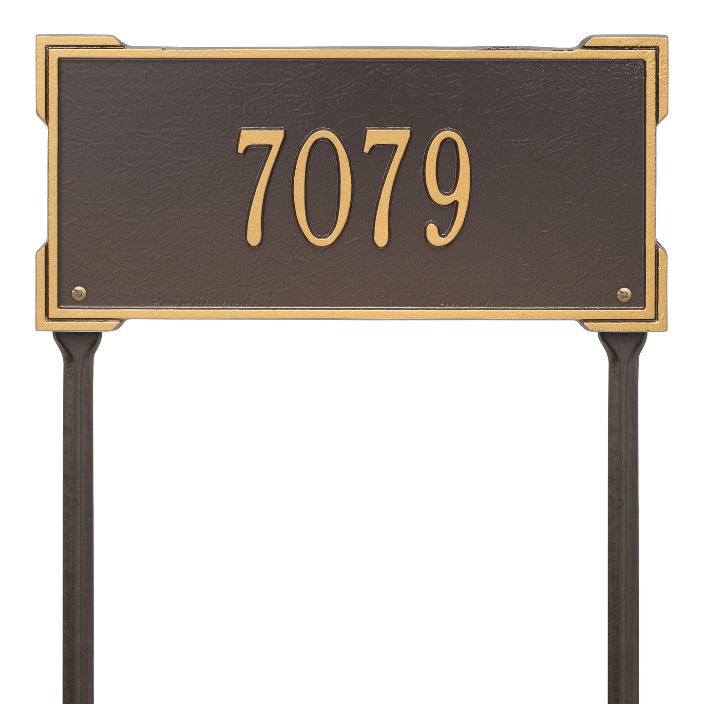 Whitehall Products Personalized Roanoke Standard Lawn Plaque One Line Pewter/silver