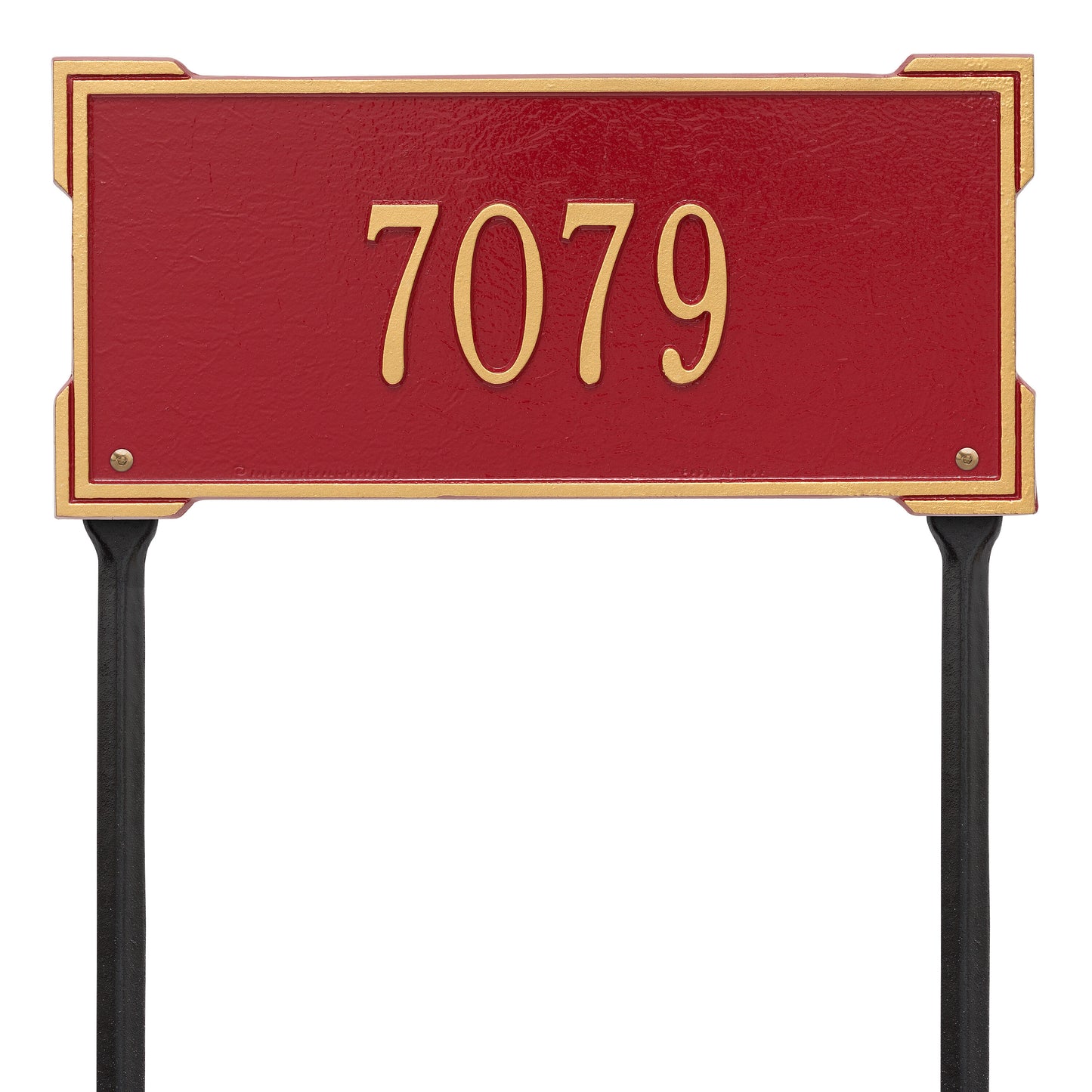 Whitehall Products Personalized Roanoke Standard Lawn Plaque One Line White/gold