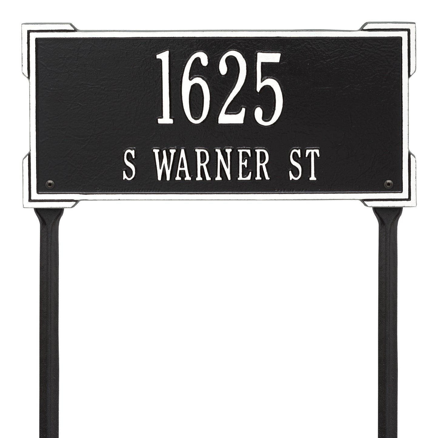 Whitehall Products Personalized Roanoke Standard Lawn Plaque Two Lines Green/gold