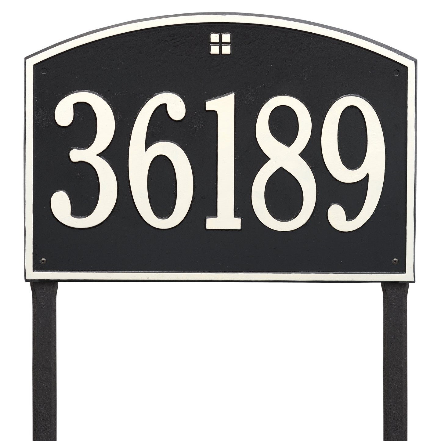 Whitehall Products Cape Charles Estate Lawn Plaque One Line Red/gold