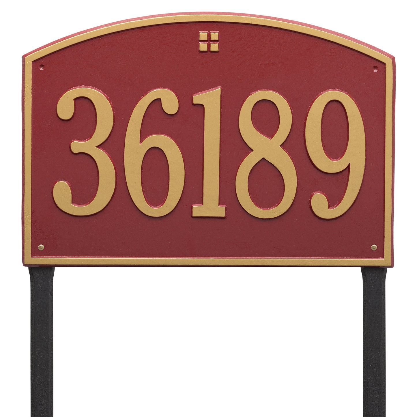 Whitehall Products Cape Charles Estate Lawn Plaque One Line White/gold