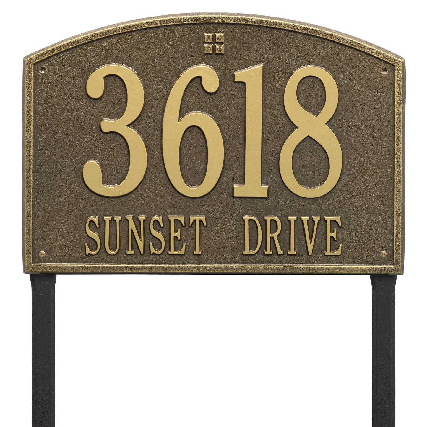 Whitehall Products Cape Charles Estate Lawn Plaque Two Line