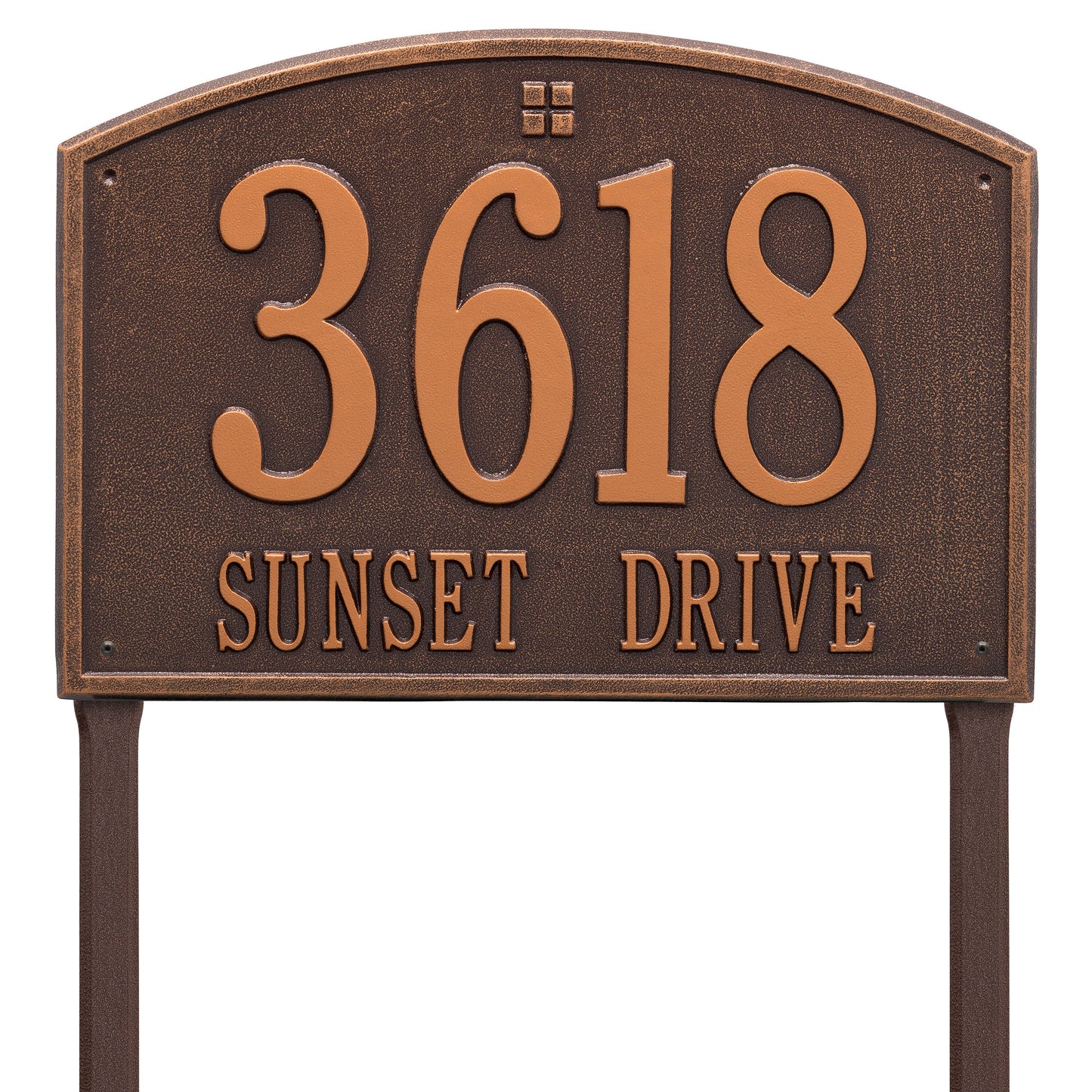 Whitehall Products Cape Charles Estate Lawn Plaque Two Line Bronze/gold