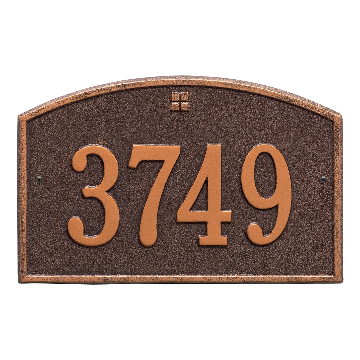 Whitehall Products Cape Charles Standard Wall Plaque One Line Bronze/gold