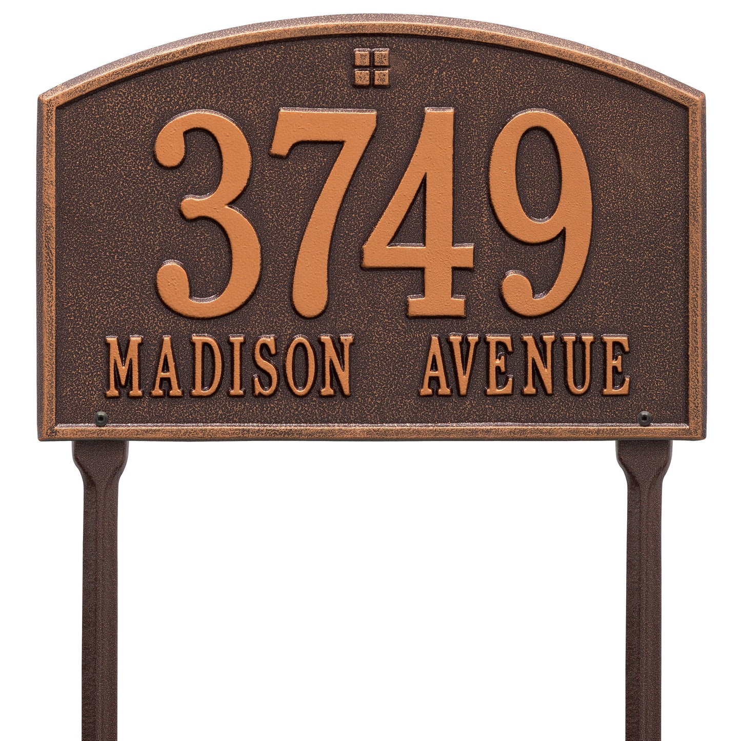 Whitehall Products Cape Charles Standard Lawn Plaque Two Line Bronze/gold