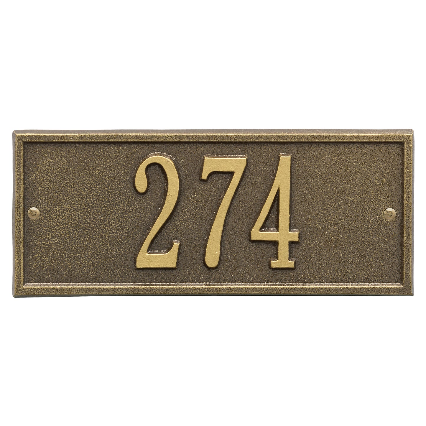 Whitehall Products Hartford Mini Wall Plaque One Line Oil Rubbed Bronze