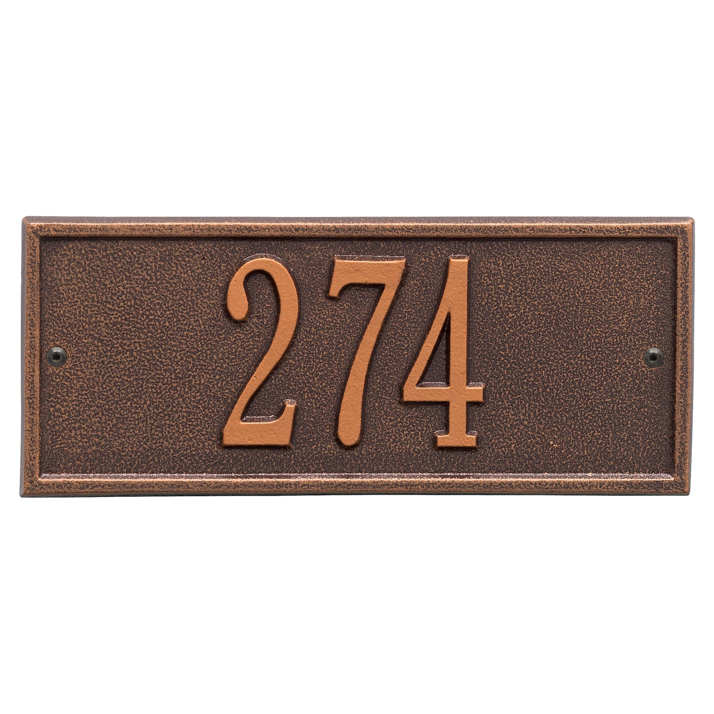 Whitehall Products Hartford Mini Wall Plaque One Line Bronze/gold