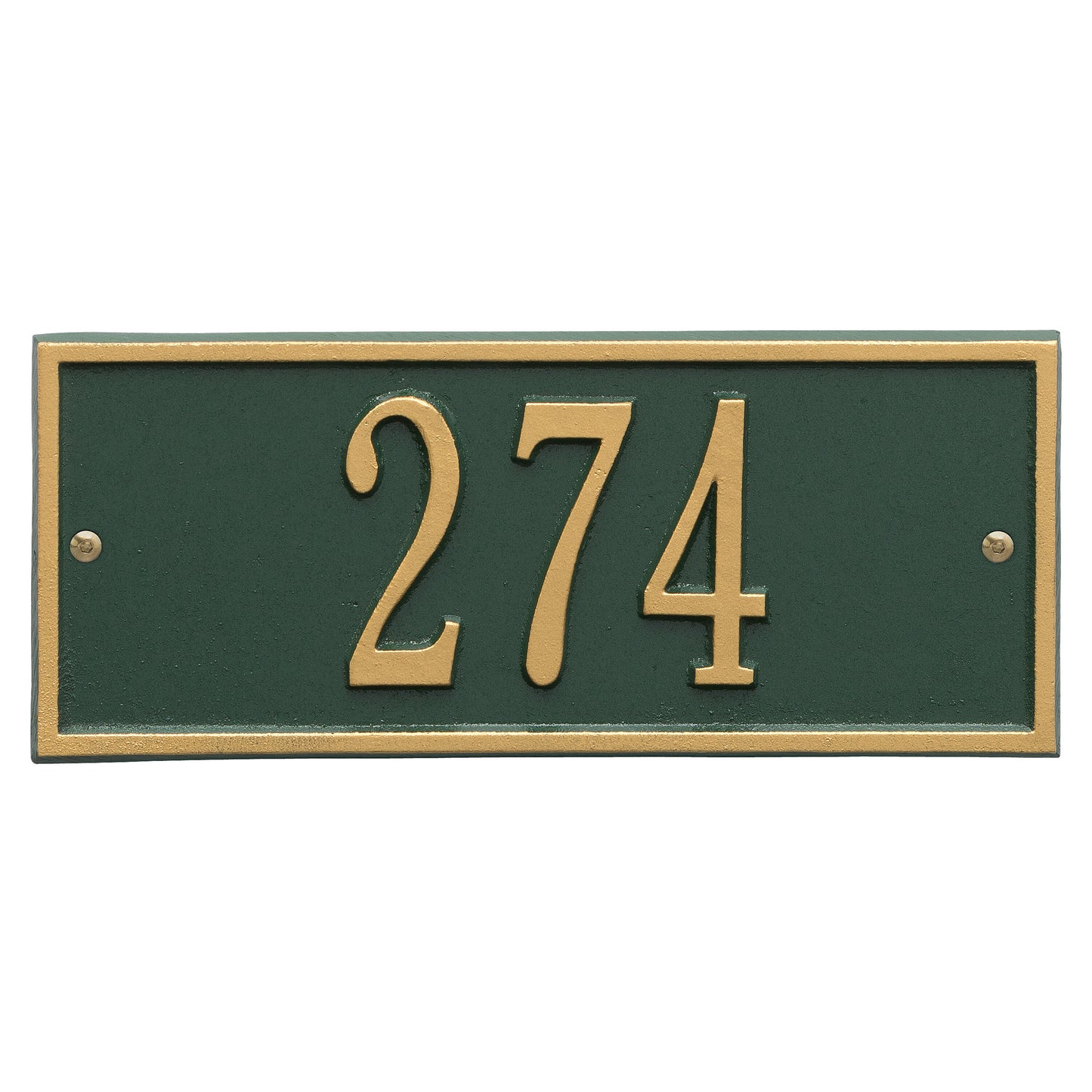 Whitehall Products Hartford Mini Wall Plaque One Line White/gold