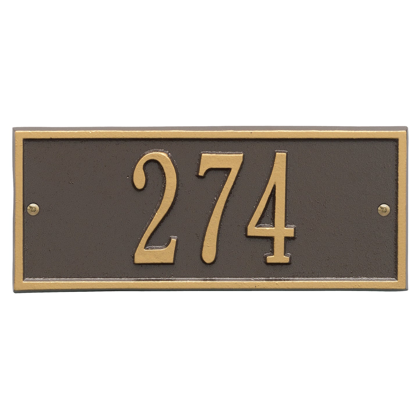 Whitehall Products Hartford Mini Wall Plaque One Line Pewter/silver