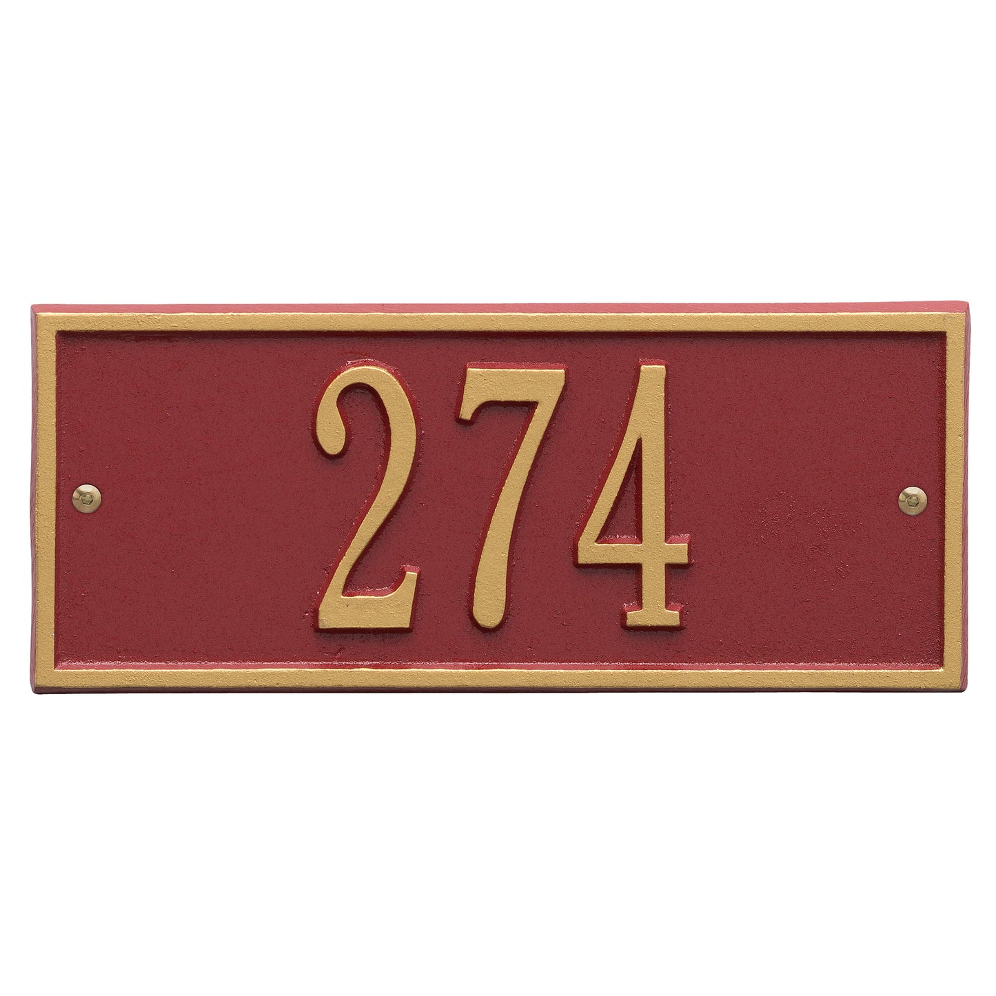 Whitehall Products Hartford Mini Wall Plaque One Line Black/gold