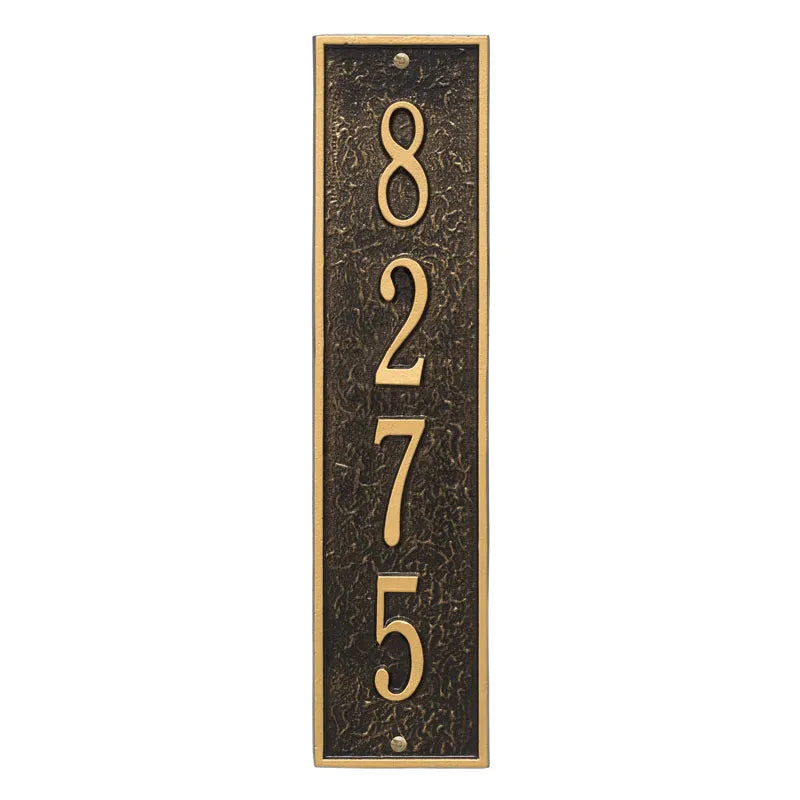 Whitehall Products Personalized Delaware Vertical Wall Plaque Black/silver