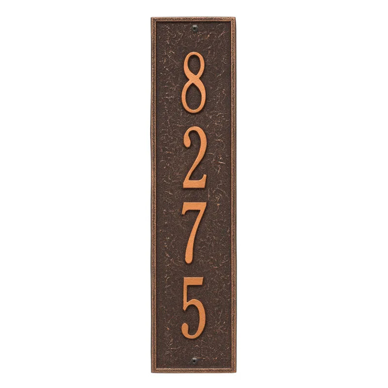Whitehall Products Personalized Delaware Vertical Wall Plaque Bronze/gold