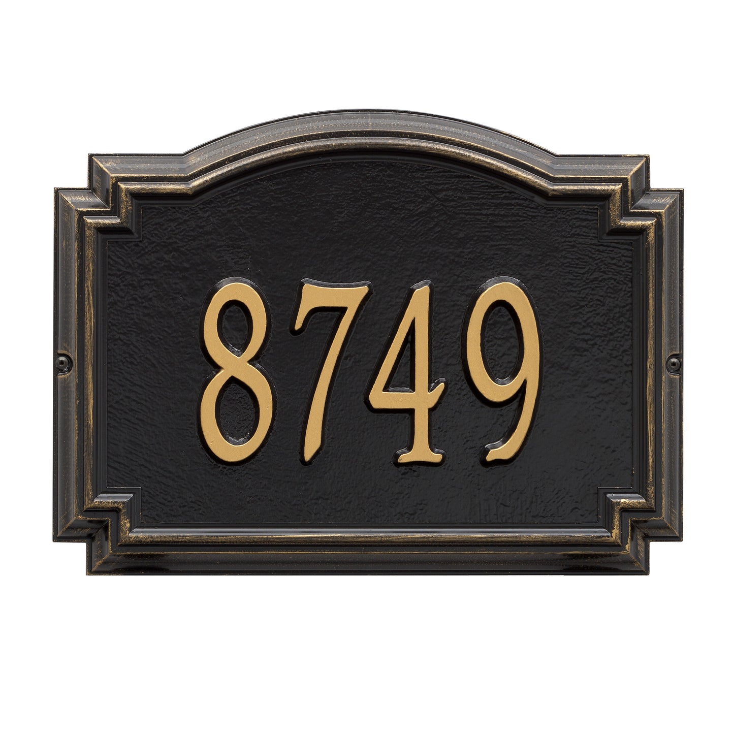 Whitehall Products Williamsburg Standard Wall Plaque One Line Antique Copper