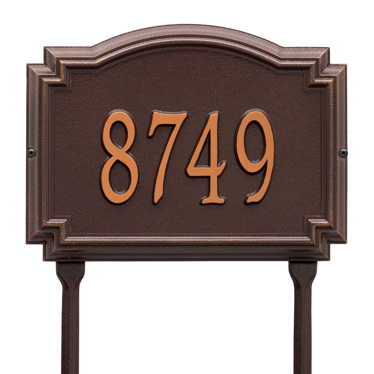Whitehall Products Williamsburg Standard Lawn Plaque One Line Bronze/gold
