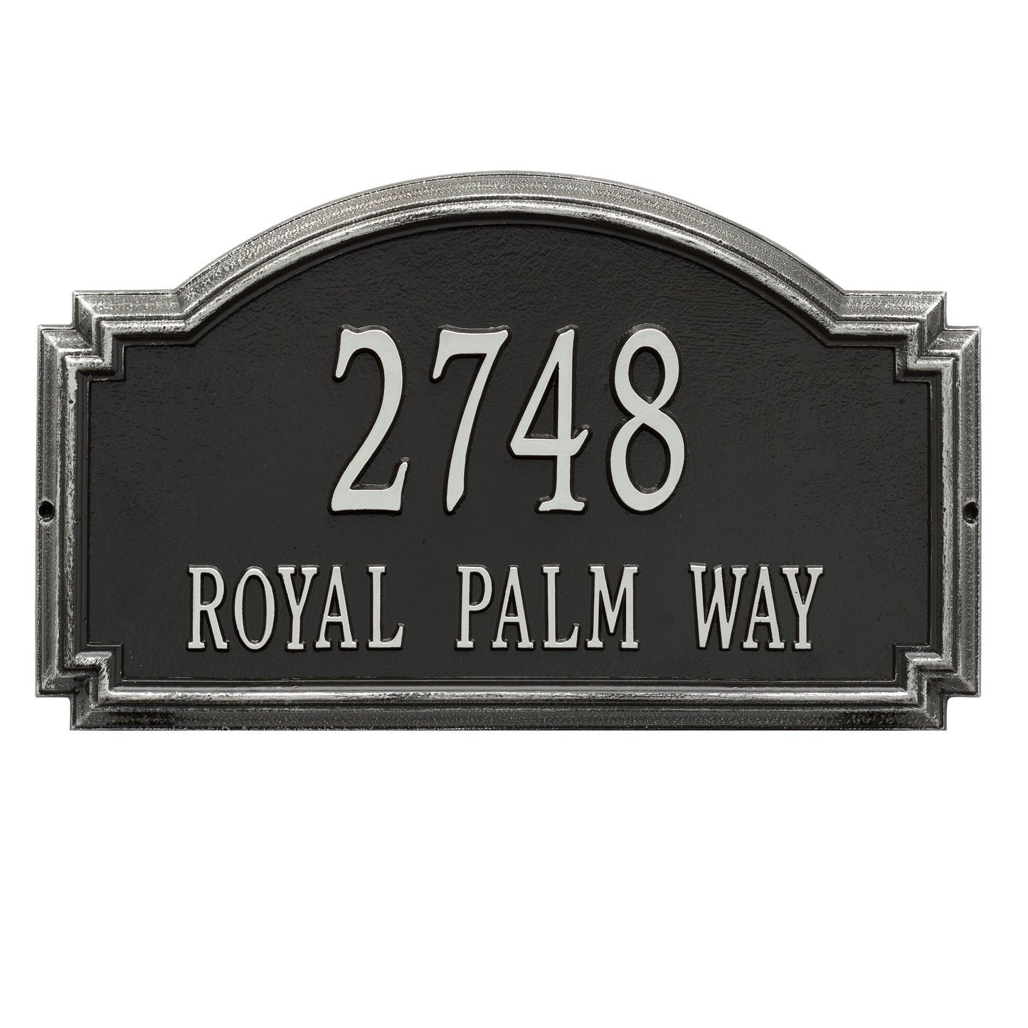 Whitehall Products Williamsburg Estate Wall Plaque Two Line Bronze/gold