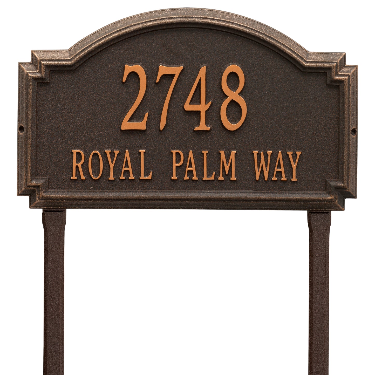 Whitehall Products Williamsburg Estate Lawn Plaque Two Line