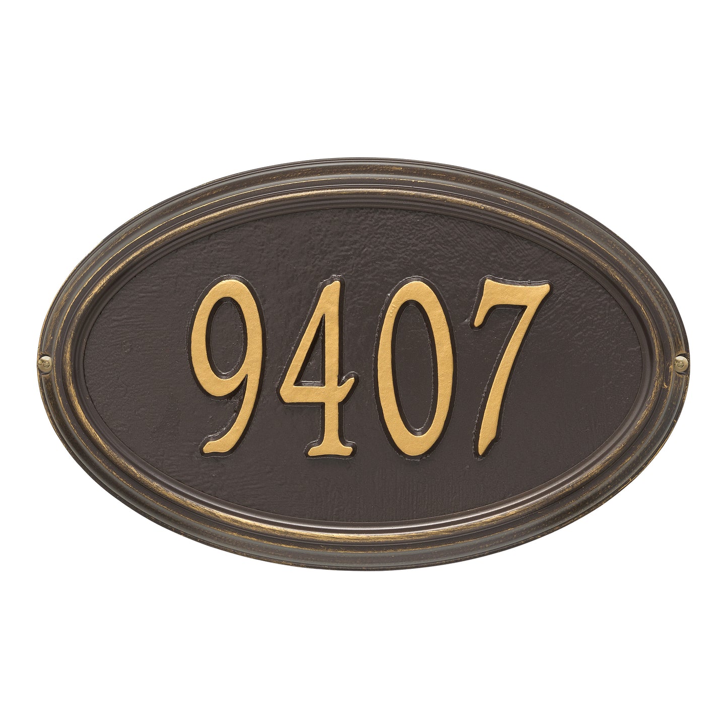 Whitehall Products Personalized Concord Oval Standard Wall Plaque One Line