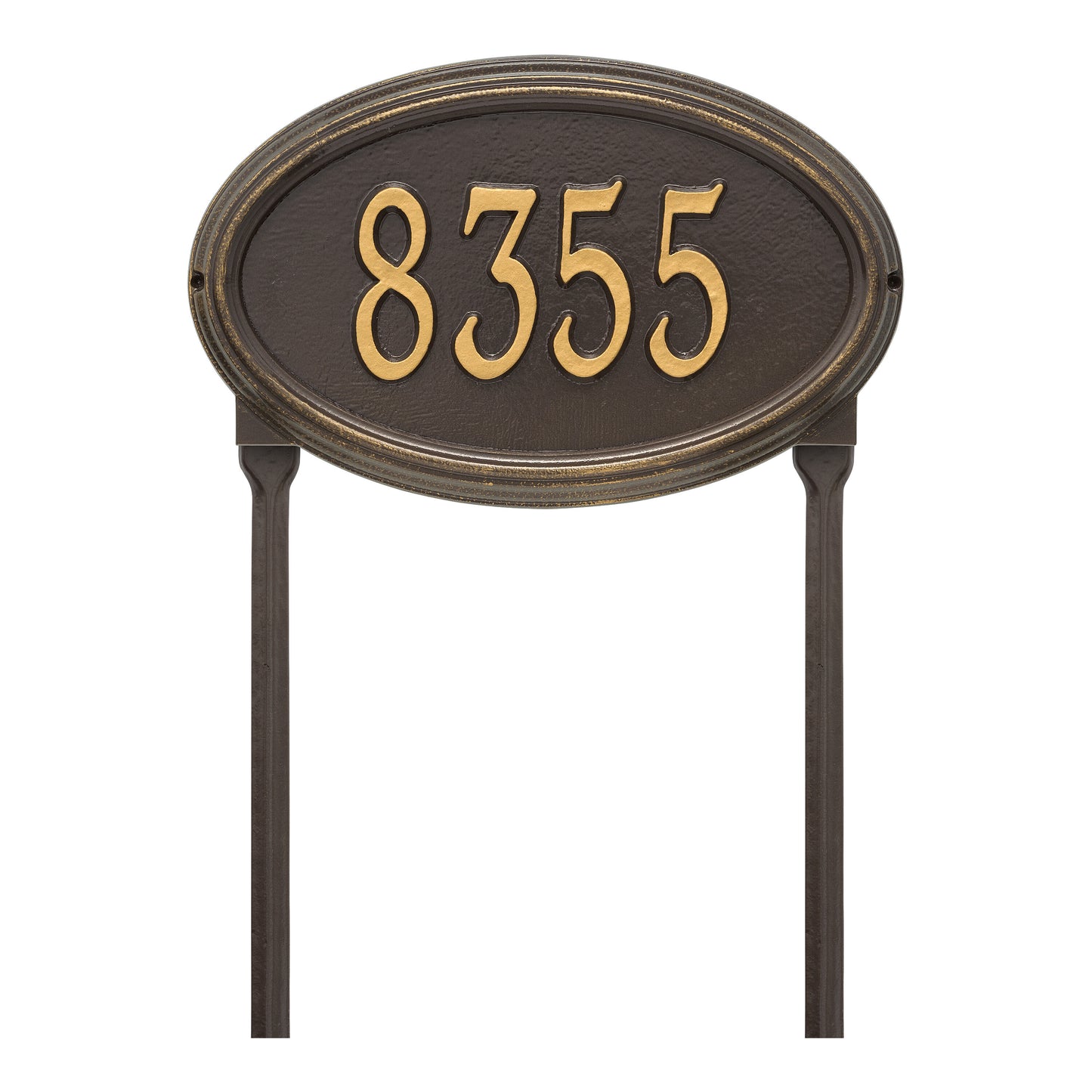Whitehall Products Personalized Concord Oval Standard Lawn Plaque One Line