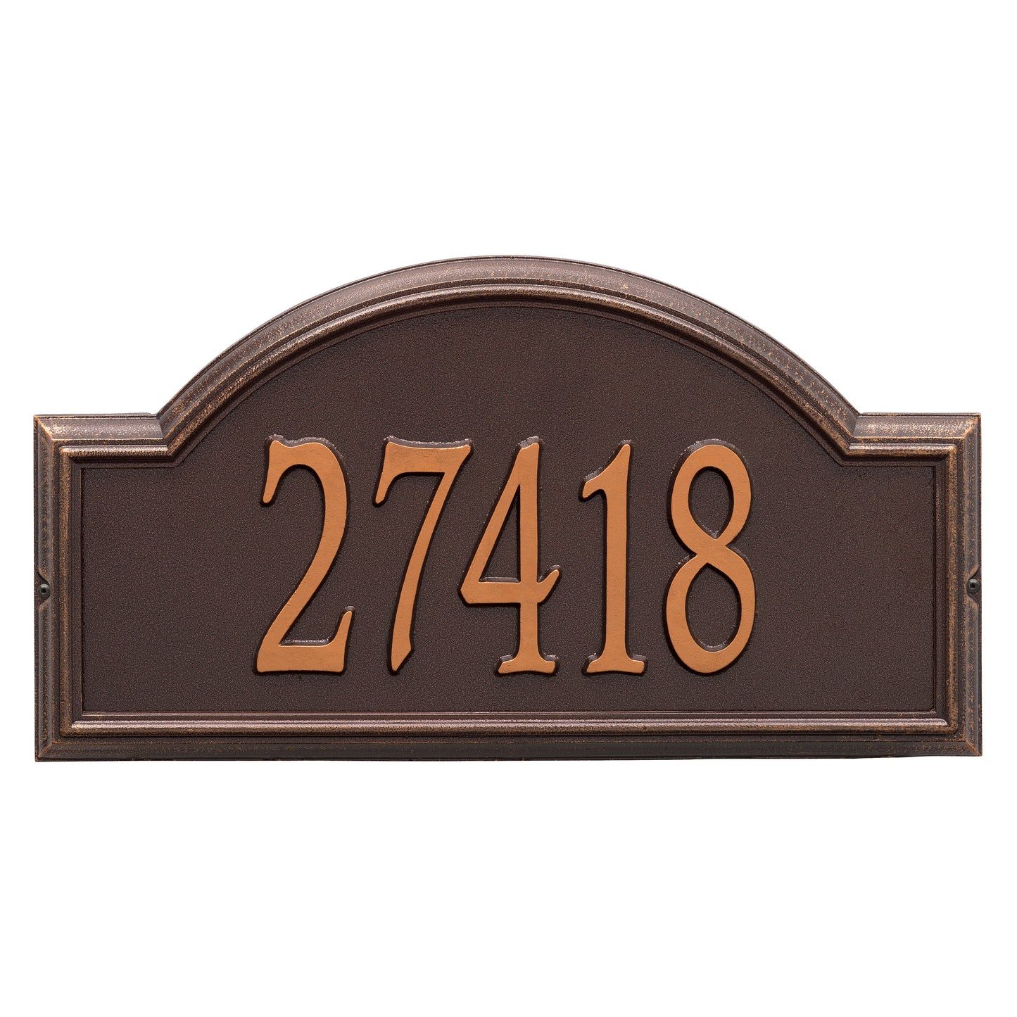 Whitehall Products Providence Arch Estate Wall Plaque One Line Oil Rubbed Bronze