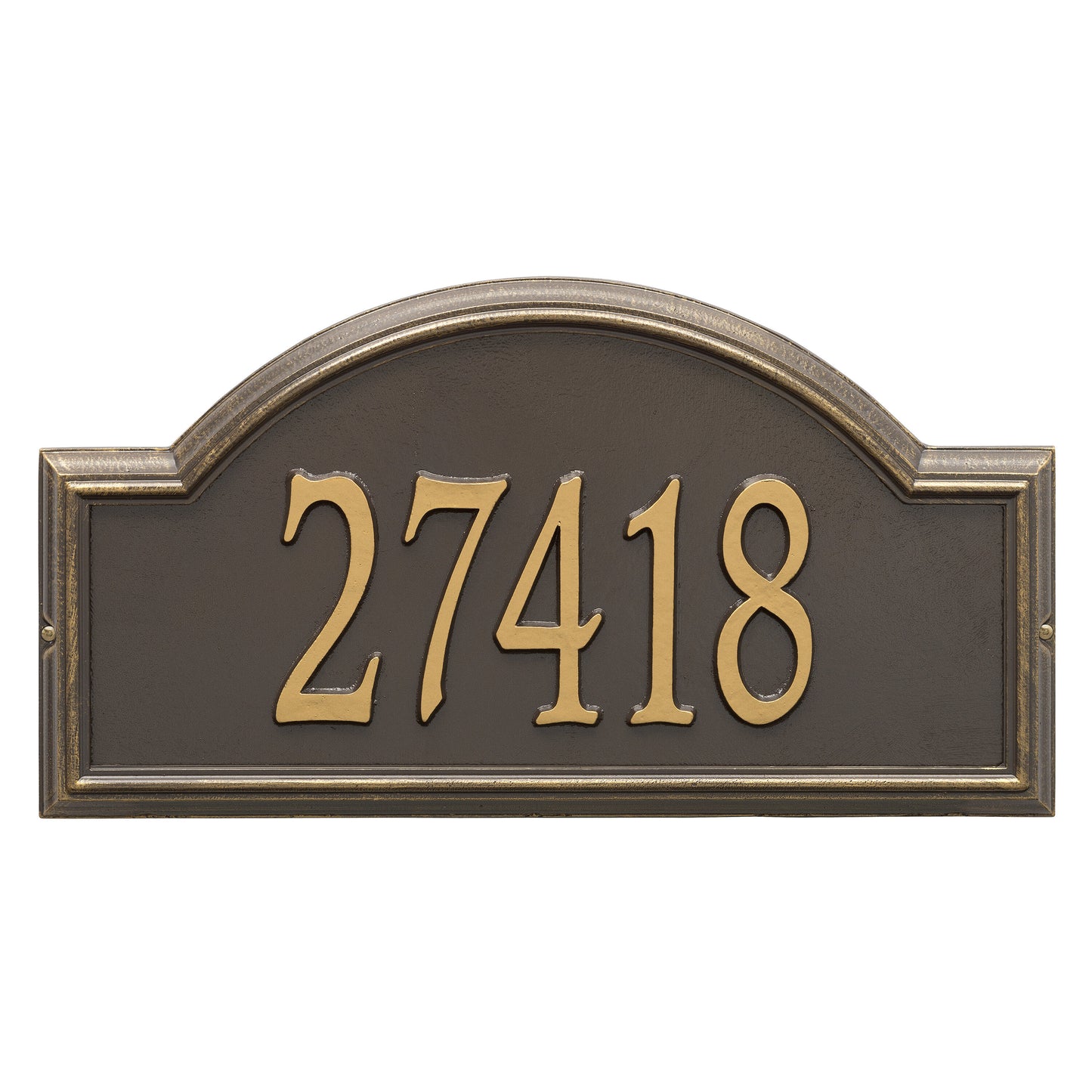 Whitehall Products Providence Arch Estate Wall Plaque One Line Pewter/silver