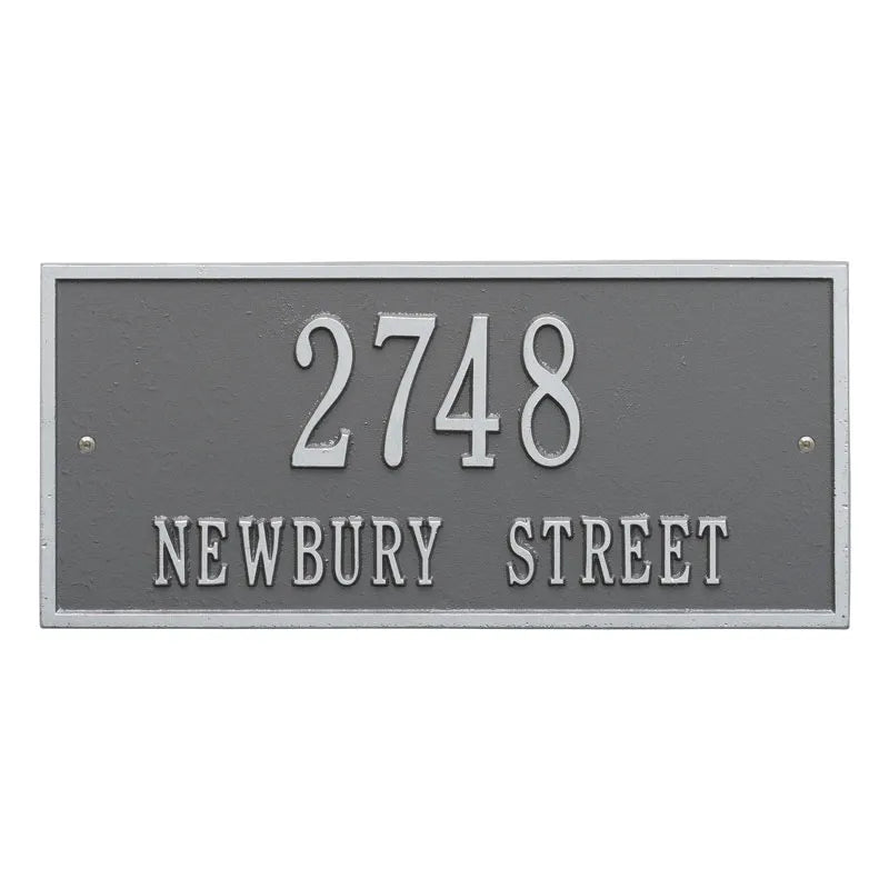 Whitehall Products Hartford Standard Wall Plaque Two Lines