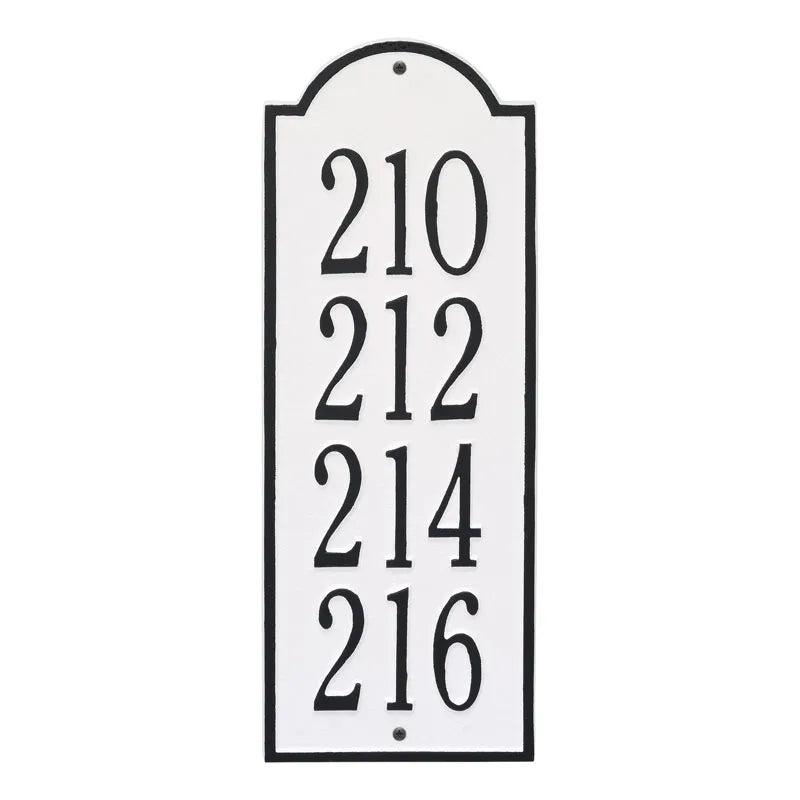 Whitehall Products New Bedford Medium Wall Plaque Four Lines