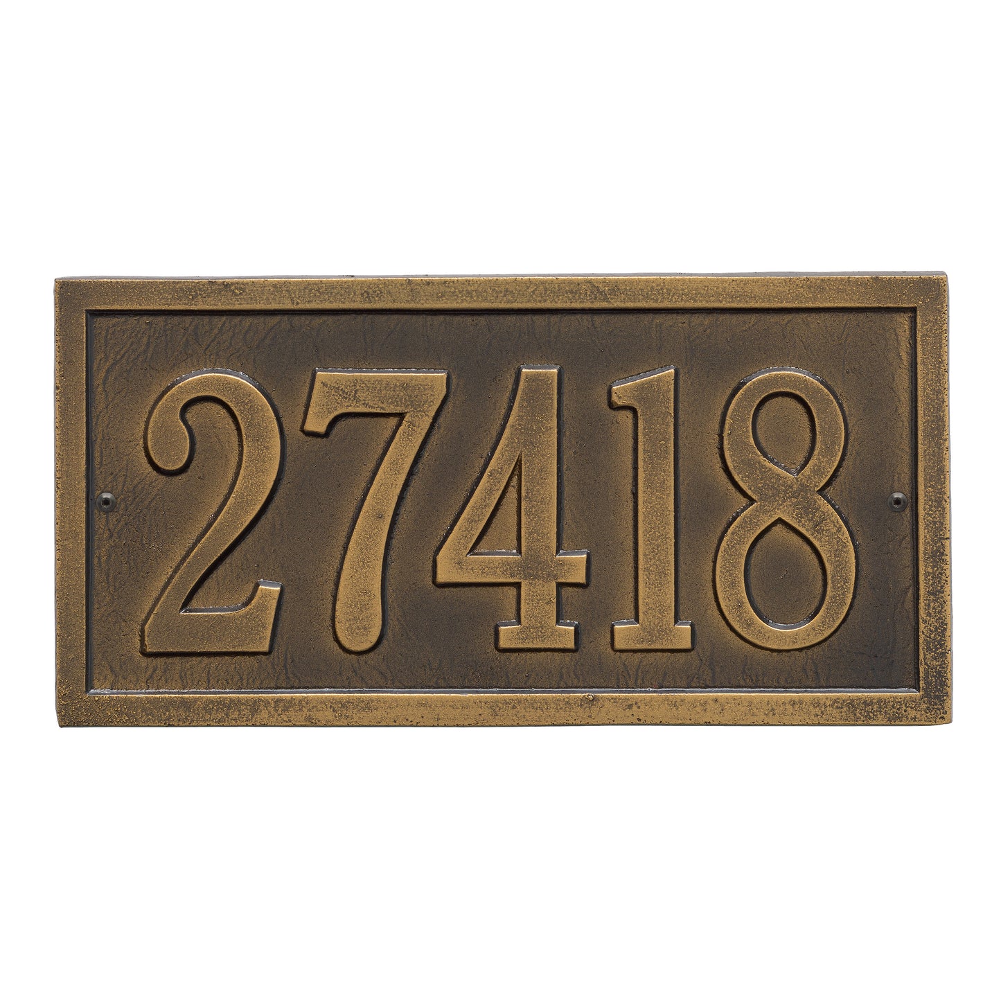 Whitehall Products Bismark Standard Wall Plaque One Line Oil Rubbed Bronze