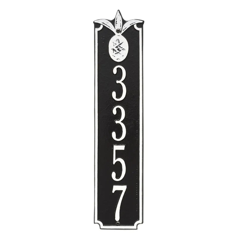 Whitehall Products Personalized Pineapple Vertical Wall Plaque Green/gold