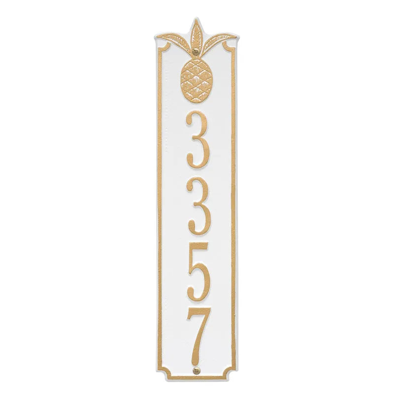 Whitehall Products Personalized Pineapple Vertical Wall Plaque