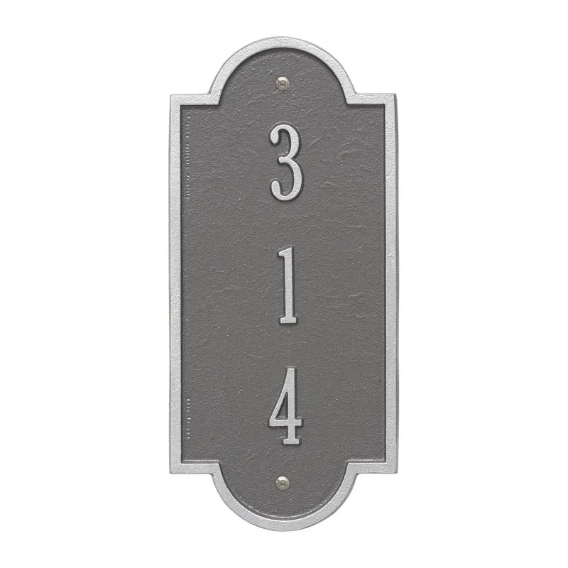 Whitehall Products Personalized Richmond Vertical Petite Wall Plaque One Line Red/gold