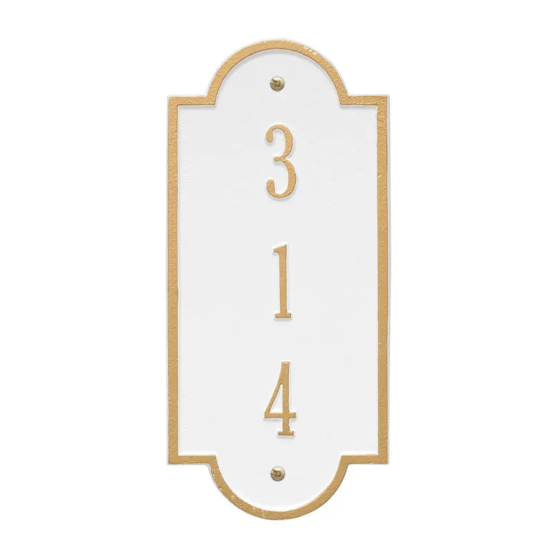 Whitehall Products Personalized Richmond Vertical Petite Wall Plaque One Line