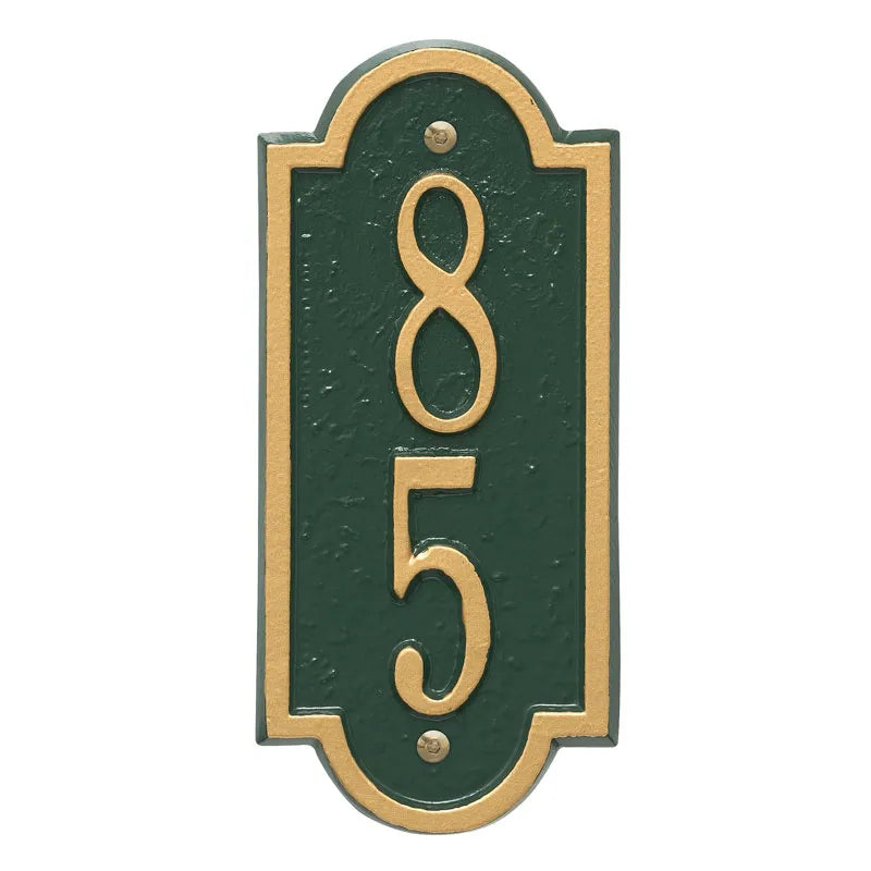 Whitehall Products Personalized Richmond Vertical Mini Wall Plaque One Line Oil Rubbed Bronze