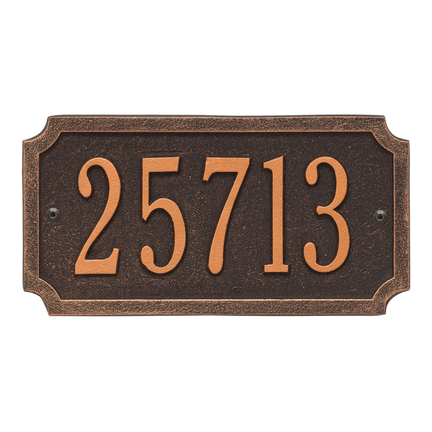 Whitehall Products Personalized Cut Corner Rectangle Standard Plaque One Line Bronze/gold