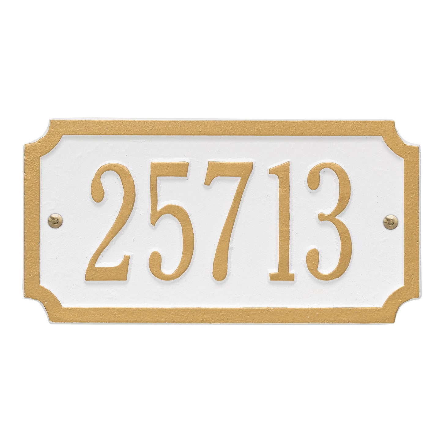 Whitehall Products Personalized Cut Corner Rectangle Standard Plaque One Line