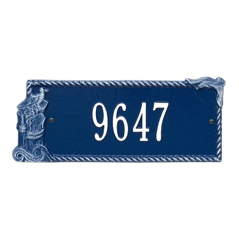 Whitehall Products Personalized Seagull Rectangle Plaque One Line Bronze/gold