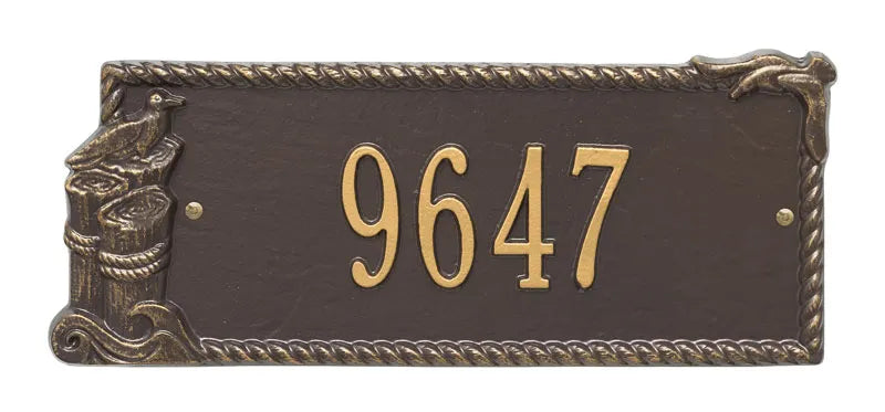 Whitehall Products Personalized Seagull Rectangle Plaque One Line