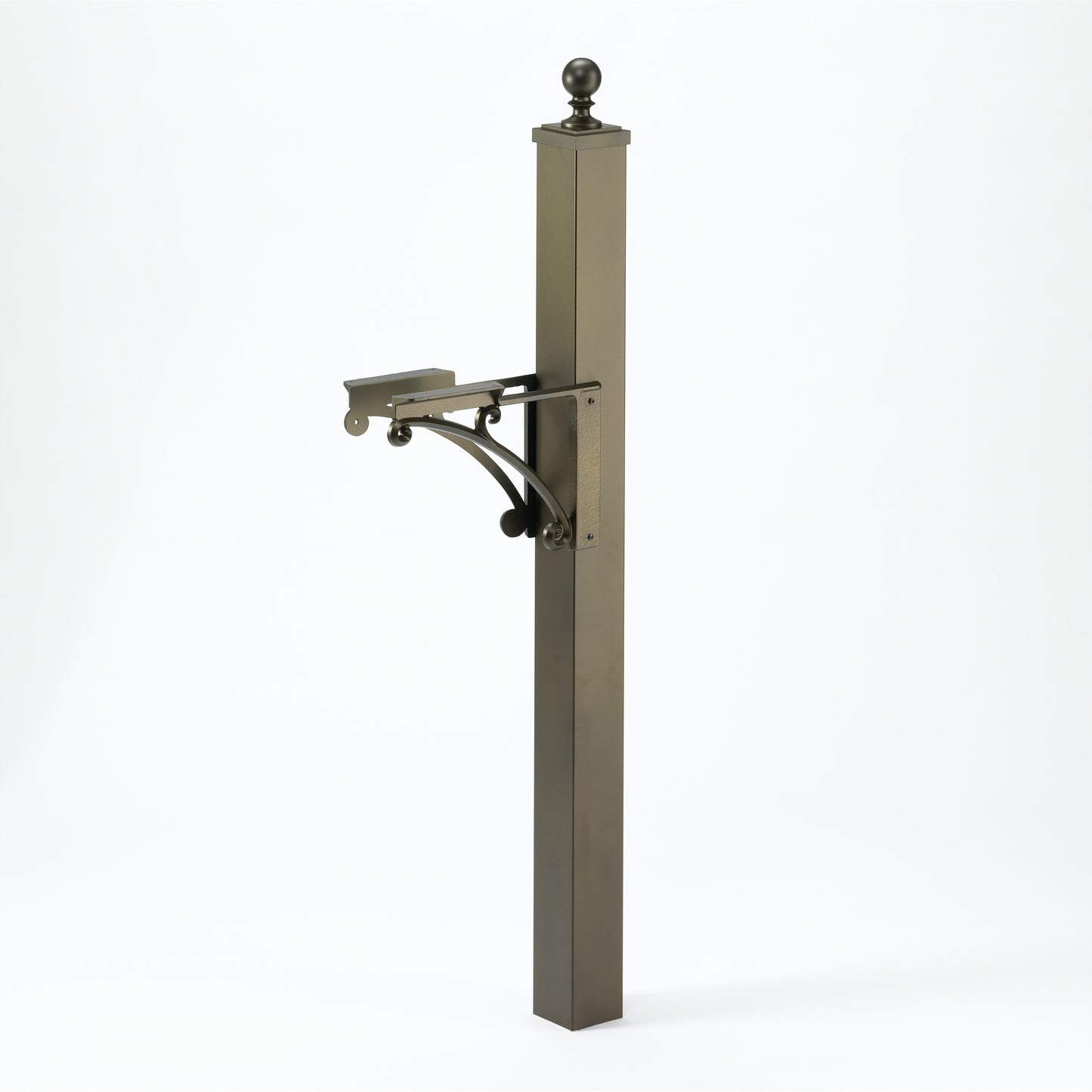 Whitehall Products Deluxe Mailbox Post White
