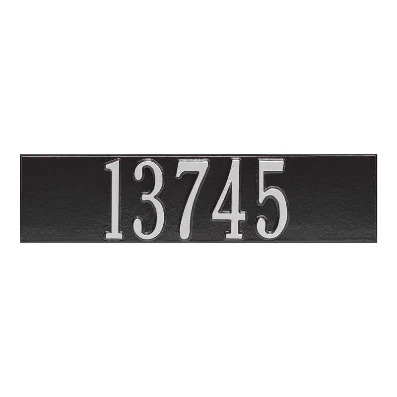 Whitehall Products Colonial Wall Mailbox Plaque Black/silver