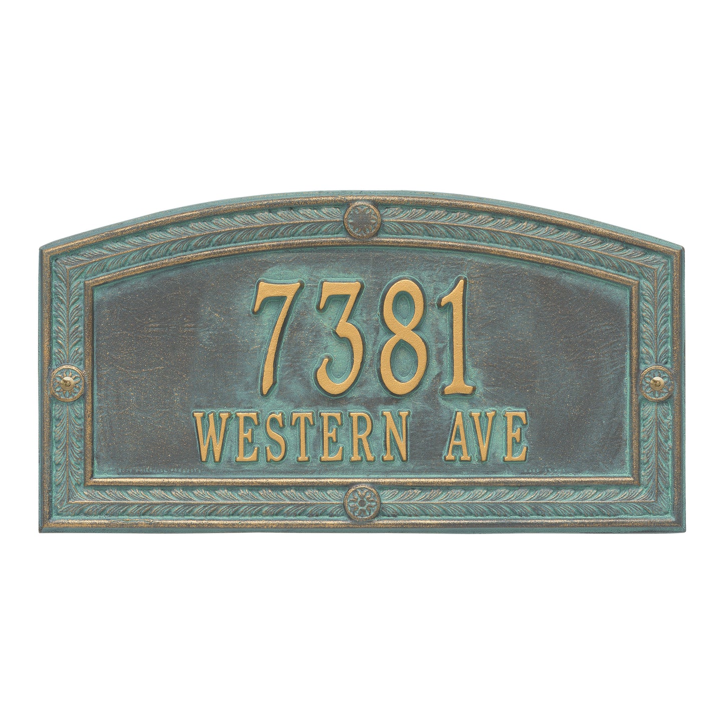 Whitehall Products Personalized Hamilton Standard Wall Plaque Two Line Oil Rubbed Bronze