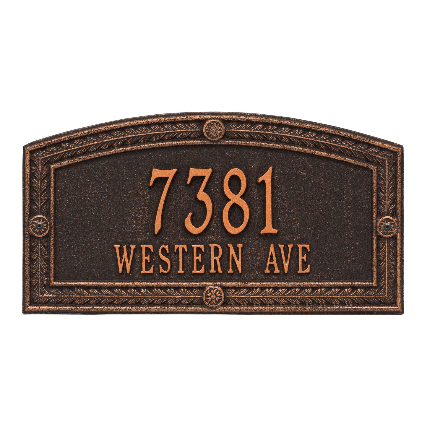 Whitehall Products Personalized Hamilton Standard Wall Plaque Two Line Bronze/gold