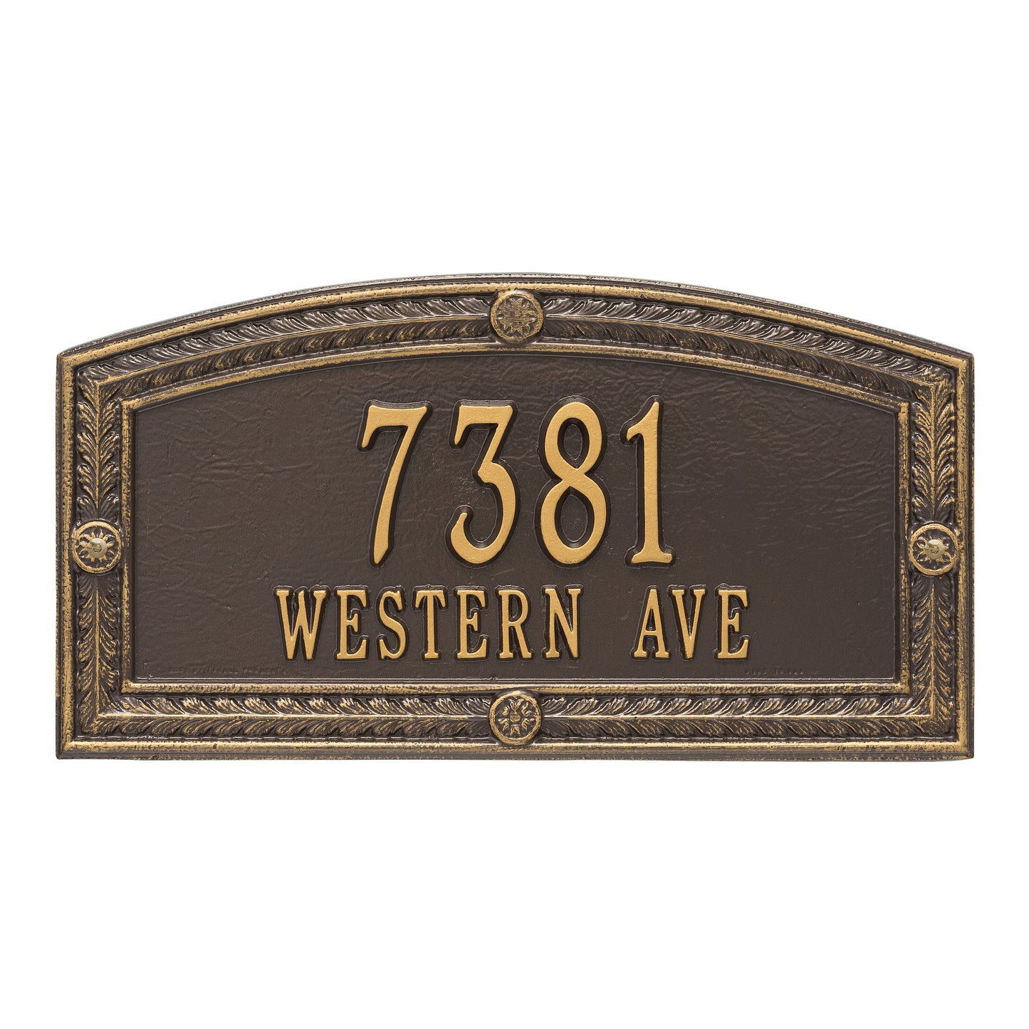 Whitehall Products Personalized Hamilton Standard Wall Plaque Two Line